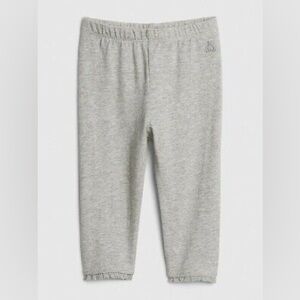 🆕🏷️ Baby Gap girls heather grey legging + lace trim (6-12 months)